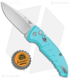 Hogue Knives A01 Microswitch Automatic Knife Aqua Blue (2.6" Stonewash) 24113 9 Hogue Knives A01 Microswitch Automatic Knife Aqua Blue (2.6" Stonewash) 24113 -Buck Knives Store Hogue Knives A01 Microswitch Auto Aqua Blue SW 24113 BHQ 78508 jr bottlecap