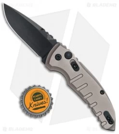 Hogue Knives A01 Microswitch Automatic Knife Flat Dark Earth (2.6" Black) 24117 -Buck Knives Store Hogue Knives A01 Microswitch Auto Flat Dark Black 24117 BHQ 78510 jr bottlecap