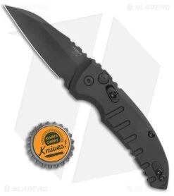 Hogue Knives A01 Microswitch Wharncliffe Automatic Knife Black (2.6" Black) -Buck Knives Store Hogue Knives A01 Microswitch Wharncliffe Auto Black Black BHQ 78914 jr bottlecap