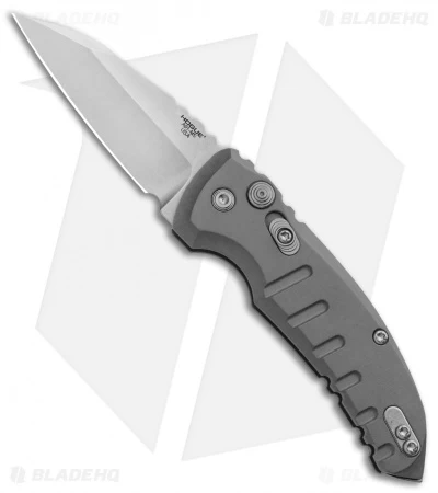 Hogue Knives A01 Microswitch Automatic Knife Gray (2.6" Stonewash) 24102 3 Hogue Knives A01 Microswitch Automatic Knife Gray (2.6" Stonewash) 24102