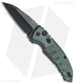 Hogue Knives A01 Microswitch Wharncliffe Automatic Knife OD Green (2.6" Black)
