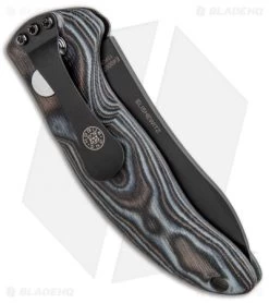 Hogue Knives EX-A04 Automatic Knife Black/Gray G-Mascus (3.5" Black) 34439 -Buck Knives Store Hogue Knives EX A04 Auto Black Gray G Mascus Black 34439 BHQ 91394 jr side