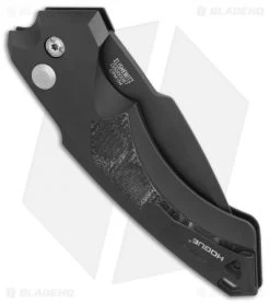 Hogue Knives EX-A05 Spear Point Automatic Knife Black G-Mascus (4" Black) -Buck Knives Store Hogue Knives EX A05 Spear Point Auto Black G Mascus black BHQ 83168 er side 1