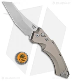 Hogue Knives EX-A05 Wharncliffe Automatic Knife FDE (4" Stonewash) 34504 -Buck Knives Store Hogue Knives EX A05 Wharncliffe 4in Auto FDE SW 34504 BHQ 100446 jr bottlecap