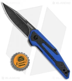 Kershaw Anso Fraxion Liner Lock Knife CF/Blue G-10 (2.75" Black SW) 1160BLUBW 9 Kershaw Anso Fraxion Liner Lock Knife CF/Blue G-10 (2.75" Black SW) 1160BLUBW -Buck Knives Store Kershaw Anso Fraxion LL CF Blue G 10 Black SW 1160BLUBW BHQ 79685 jr bottlecap
