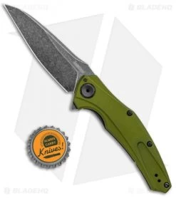 Kershaw Bareknuckle Sub-Frame Lock Knife OD Green (3.5" BlackWash) 7777OLBW -Buck Knives Store Kershaw Bareknuckle Sub FL OD Green BlackWash 7777OLBW BHQ 99040 jr bottlecap