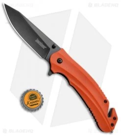 Kershaw Barricade Assisted Opening Knife Orange GFN (3.5" Black Oxide) 8650 -Buck Knives Store Kershaw Barricade Orange GFN Black Oxide 8650 BHQ 52197 jr bottlecap 2