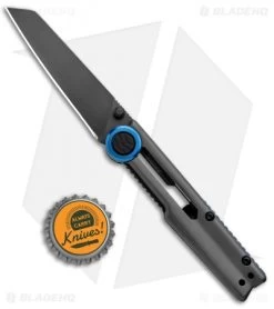 Kershaw Decibel Frame Lock Knife Gray Stainless Steel (3" Gray Ti) 2045 -Buck Knives Store Kershaw Decibel FL Gray SS Gray Ti 2045 BHQ 94085 jr bottlecap