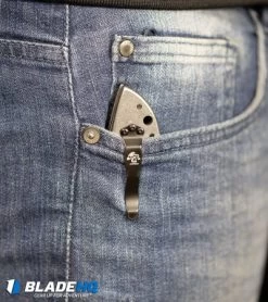 Kershaw Emerson CQC-4KXL D2 Frame Lock Knife (3.9" Stonewash) 6055D2 -Buck Knives Store Kershaw Emerson CQC 4KXL Frame Lock Knife Stonewash 6055 BHQ 27387 kp in pocket web