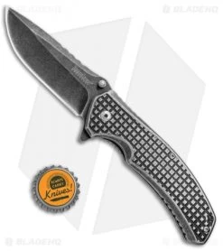 Kershaw Headgrille Assisted Opening Frame Lock Knife (3.25" Blackwash) 1325 -Buck Knives Store Kershaw Headgrille Assisted Blackwash KS1325X BHQ 70082 jr bottlecap