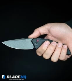 Kershaw Launch 1 Automatic Knife Black Aluminum (3.4" BlackWash) 7100BW 17 Kershaw Launch 1 Automatic Knife Black Aluminum (3.4" BlackWash) 7100BW -Buck Knives Store Kershaw Launch 1 Automatic Knife Black Aluminum BlackWash 7100BW BHQ 27374 kp in hand web