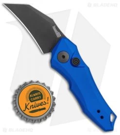 Kershaw Launch 10 Automatic Knife Blue (1.9" Stonewash) 7350BLUBLK -Buck Knives Store Kershaw Launch 10 Auto Blue SW KER7350BLUBLK BHQ 115104 jr bottlecap