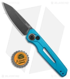 Kershaw Launch 11 Automatic Knife Teal Aluminum (2.75" Blackwash) 7550TEAL -Buck Knives Store Kershaw Launch 11 Auto Teal Aluminum Blackwash BHQ 178233 jr bottlecap