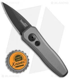 Kershaw Launch 4 CA Legal Automatic Knife Gray (1.9" Black) 7500GRYBLK -Buck Knives Store Kershaw Launch 4 CA Legal Gray Black KER7500GRYBLK BHQ 74062 jr bottlecap