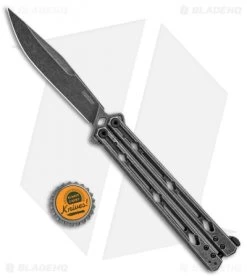 Kershaw Lucha Balisong Butterfly Knife Blackwash (4.5" Blackwash) 9 Kershaw Lucha Balisong Butterfly Knife Blackwash (4.5" Blackwash) -Buck Knives Store Kershaw Lucha Balisong Butterfly Blackwash 5150BW BHQ 117528 jr bottlecap