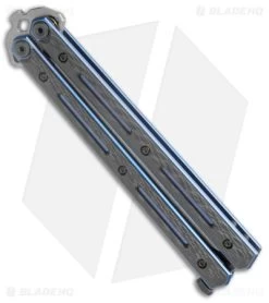 Kershaw Lucha Balisong Butterfly Knife Carbon Fiber/Ti (4.7" SW 20CV) 5150CF -Buck Knives Store Kershaw Lucha CF Blue SW jr spine