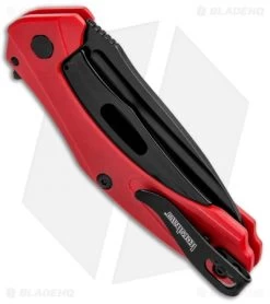 Kershaw Mini Natrix Sub-Frame Lock Knife Red G-10 (2.75" Black) 7006RDBLK -Buck Knives Store Kershaw Mini Natrix Sub FL Red G 10 Black KS7006RDBLK BHQ 92520 jr side