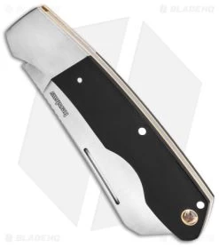 Kershaw Parley Cleaver Slip Joint Knife Black Polished Micarta (3.1" Satin) 4384 -Buck Knives Store Kershaw Parley Cleaver Slip Joint Black Polished Micarta 3in Satin BHQ 139784 td spine