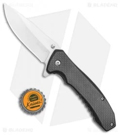 Kershaw Wire Spring Assisted Liner Lock Knife Carbon Fiber/G10 (3.25" Satin) -Buck Knives Store Kershaw Wire SA LL CF G 10 Satin KS1337X BHQ 99875 jr bottlecap