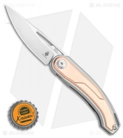Kizer Apus Frame Lock Knife Copper/Ti (3.03" Stonewash) Ki3554A2 -Buck Knives Store Kizer Apus Frame Lock Knife Copper Ti 3.03in Stonewash Ki3554A2 BHQ 114104 LS Bottlecap 2