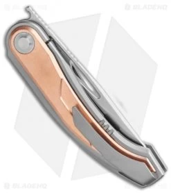 Kizer Apus Frame Lock Knife Copper/Ti (3.03" Stonewash) Ki3554A2 -Buck Knives Store Kizer Apus Frame Lock Knife Copper Ti 3.03in Stonewash Ki3554A2 BHQ 114104 LS Side