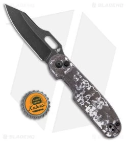 Kizer Cormorant Plunge Lock Knife Fat Carbon (3.15" Black S90V) Ki4562A7 -Buck Knives Store Kizer Cormorant Plunge Lock Fat Carbon Black White Black BHQ 176931 jr spine