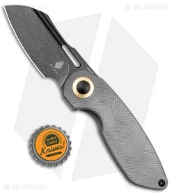 Kizer D.O.C.K. October Cleaver Frame Lock Knife Titanium (2.9" Black) KI3569A2 -Buck Knives Store Kizer D.O.C.K. October Cleaver FL Ti Pattern Black BHQ 169619 jr bottlecap