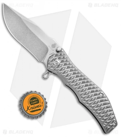 Kizer Darrel Ralph Gunhammer Bowie Frame Lock Knife (3.5" Stonewash) Ki4501A1 6 Kizer Darrel Ralph Gunhammer Bowie Frame Lock Knife (3.5" Stonewash) Ki4501A1 - Image 4