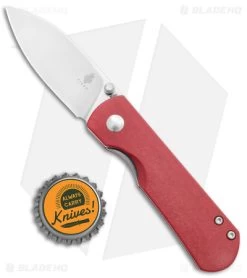 Kizer Laconico Yorkie Liner Lock Knife Red Micarta (2.5" SW) -Buck Knives Store Kizer Laconico Yorkie LL Red Micarta SW BHQ 139739 jr bottlecap