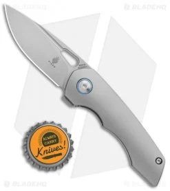 Kizer Nick Swan Microlith Liner Lock Flipper Knife Titanium (2.4" Bead Blast) -Buck Knives Store Kizer Nick Swan Microlith LL Ti BB Ki2533A1 BHQ 99552 jr bottlecap