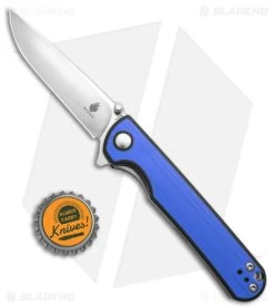 Kizer Rapids Liner Lock Knife Blue/Black G-10 (3.5" SW) -Buck Knives Store Kizer Rapids LL Kife Blue Black G10 3in Stonewash BHQ 139743 td size
