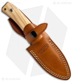 LionSteel M4 Fixed Blade Knife Olive Wood (3.75" Satin M390) -Buck Knives Store Lion Steel M4 Olive BHQ 37401 jr sheath