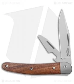 LionSteel Jack Slip Joint Knife Two Function Santos Wood (3" Satin M390)