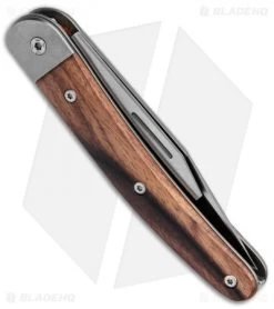 LionSteel Jack Slip Joint Knife Two Function Santos Wood (3" Satin M390) -Buck Knives Store LionSteel Jack Screwdriver SJ Ti Liner Santos Wood BHQ 125727 jr side