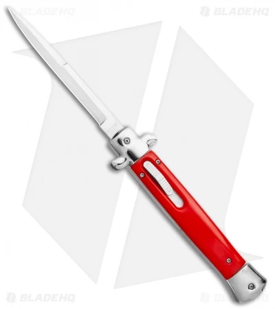 Mago 11" Italian Stiletto OTF Automatic Knife Red/Polished (Satin Bayonet) 3 Mago 11" Italian Stiletto OTF Automatic Knife Red/Polished (Satin Bayonet)
