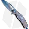 Marfione Custom Mini Matrix R Flipper Knife MokuTi (3.25" Nebula Damascus) -Buck Knives Store Marfione Mini Matrix R MokuTi Nebula Damascus BHQ 51267 jr