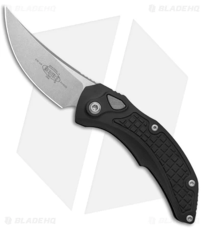 Microtech Brachial Automatic Knife Black Aluminum (3.25" Stonewash) 3 Microtech Brachial Automatic Knife Black Aluminum (3.25" Stonewash)