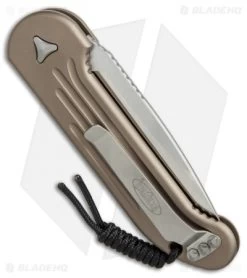 Microtech LUDT Automatic Knife Tan (3.4" Satin) 135-4TA -Buck Knives Store Microtech LUDT tan satin 135 4TA BHQ 51950 er side
