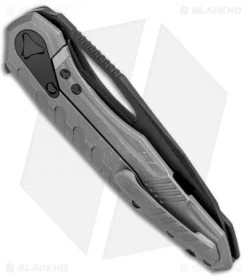 Microtech Sigil MK6 Frame Lock Knife Black (3.75" Black DLC Full Serr) -Buck Knives Store Microtech Sigil MK6 FL Black Black Full Serr 196 3DLCT BHQ 75226 jr side