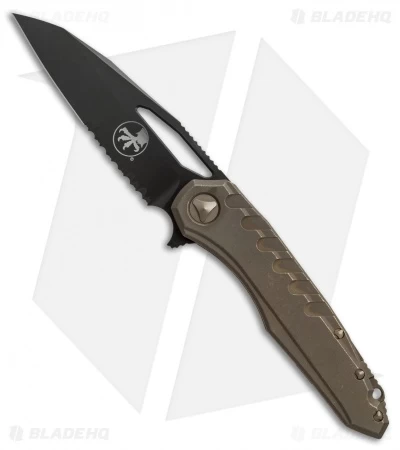 Microtech Sigil MK6 Frame Lock Knife Bronzed Titanium (3.75" DLC Serr) 3 Microtech Sigil MK6 Frame Lock Knife Bronzed Titanium (3.75" DLC Serr)
