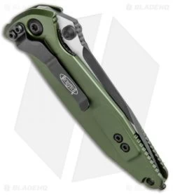 Microtech Socom Elite Manual Knife OD Green (4" Black) 160-1OD 8 Microtech Socom Elite Manual Knife OD Green (4" Black) 160-1OD -Buck Knives Store Microtech Socom Elite Manual OD Green Black 160 1OD BHQ 11801 jr side