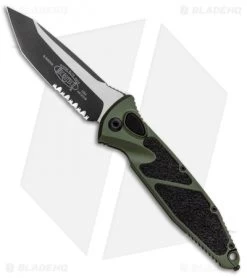 Microtech Socom Elite T/E Automatic Knife OD (4" Two Tone Serrated) 161A-2OD