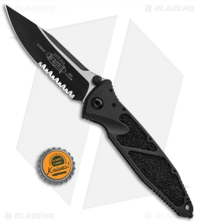 Microtech Socom Elite S/E Manual Knife Black (4" Black Serrated) 160-2T 6 Microtech Socom Elite S/E Manual Knife Black (4" Black Serrated) 160-2T - Image 4