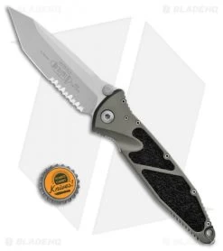 Microtech Socom Elite Tanto Manual Knife OD Green (4" Stonewash Serr) 161-11OD -Buck Knives Store Microtech Socom Elite Tanto OD Green SW Serr BHQ 81897 jr bottlecap