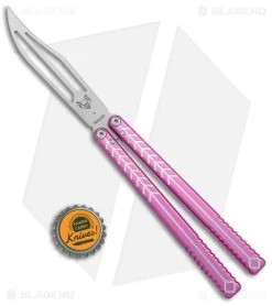 Nabalis + Will Hirsch The Vulp Butterfly Balisong Trainer Pink Al (4.4" BB) -Buck Knives Store Nabalis Will Hirsch The Vulp Butterfly Balisong Trainer Pink BB BHQ 175002 jr bottlecap