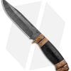 Olamic Cutlery Voykar HT Fixed Blade Knife Leather/Birch Bark (5.8" Damascus) -Buck Knives Store Olamic Cutlery Voykar HT Leather Birch Bark Damascus OL96173 BHQ 97864 jr