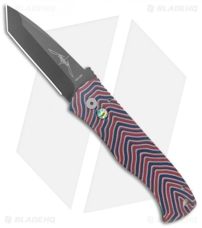 Pro-Tech Custom CQC7 Automatic Unique Micarta Patriot (3.5" Black) 3 Pro-Tech Custom CQC7 Automatic Unique Micarta Patriot (3.5" Black)