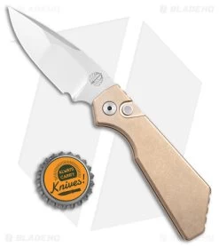 ProTech Strider + Pro-Tech PT Automatic Knife Bronze Al (2.75" Compound Mirror) -Buck Knives Store Pro Tech Strider PT Auto Bronze MOP Compound Mirror BHQ 179975 jr bottlecap