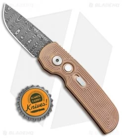 Pro-Tech Calmigo Custom Steel CA Legal Automatic Knife Rose Gold (1.9" Damascus) 9 Pro-Tech Calmigo Custom Steel CA Legal Automatic Knife Rose Gold (1.9" Damascus) -Buck Knives Store Protech Calmigo Steel CA Legal Auto Rose Gold Damascus 226 BHQ 97809 jr bottlecap