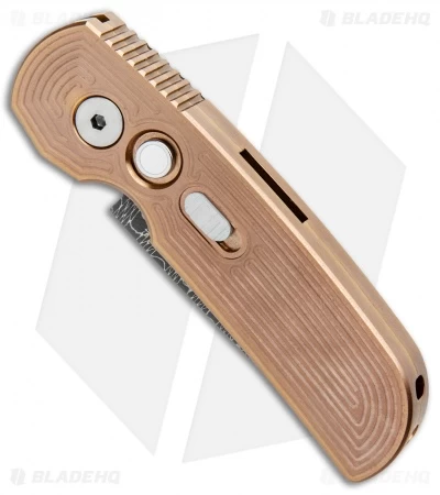 Pro-Tech Calmigo Custom Steel CA Legal Automatic Knife Rose Gold (1.9" Damascus) 4 Pro-Tech Calmigo Custom Steel CA Legal Automatic Knife Rose Gold (1.9" Damascus) - Image 2